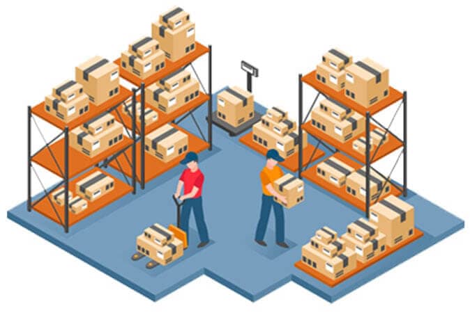 Bestfulfill fulfillment center illustration