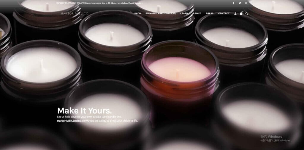 Harbor Mill Candles Private Label Candle Manufacturers