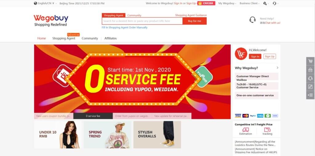 Cheapest Taobao Agents - Wegobuy