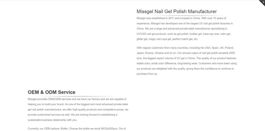 Miss Gel Private Label Gel Nail Polish Manufacturers