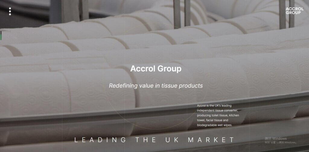 Accrol Group Private Label Toilet Paper Manufacturers