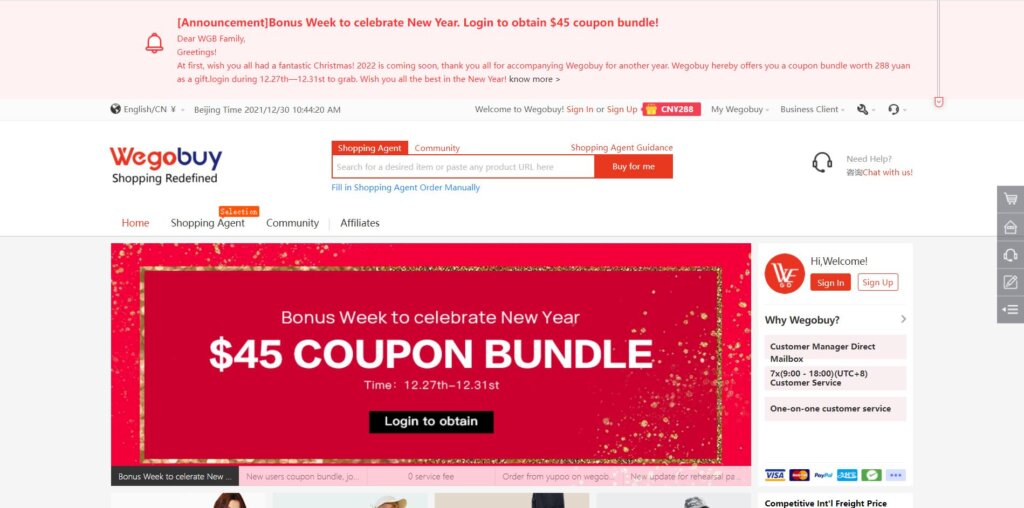 taobao agents paypal - Wegobuy